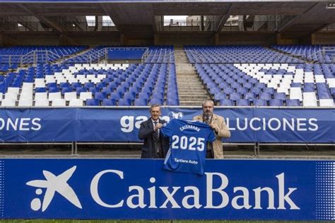 El Real Oviedo Renueva Con CaixaBank Como Patrocinador Of