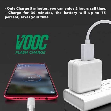 CHARGER CASAN ORIGINAL OPPO SUPER VOOC FASH CHARGING MIKRO USB