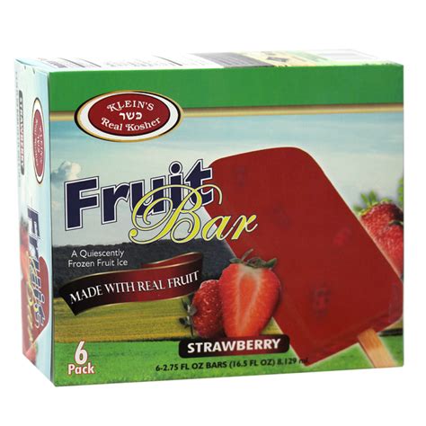 Strawberry Fruit Bar Kosher Ice Cream