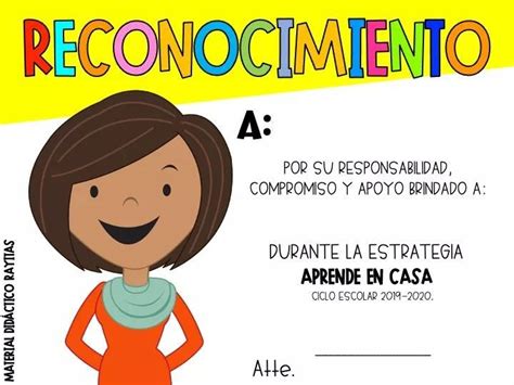 Pin De Maestra Anita En Aprendizaje En Casa Reconocimientos Para Niños Diplomas Para Primaria