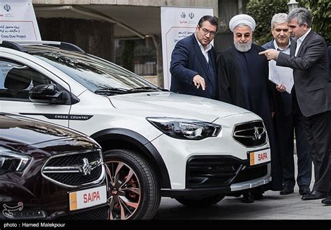 Photos President Rouhani Unveils Irans New Domestic Cars