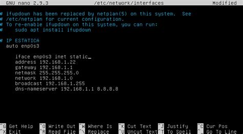 Linuxenio Configurar Ip Fija En Server Ubuntu