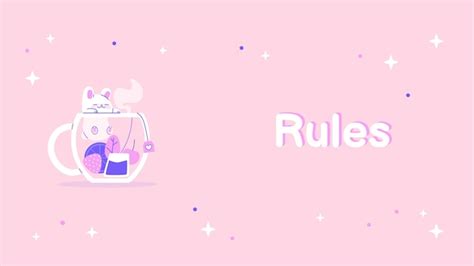 Free Vector | Aesthetic pastel server rules discord banner