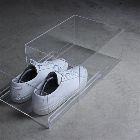 Custom Made Clear Acrylic Sneakers Shoes Storage Box Drawer Type