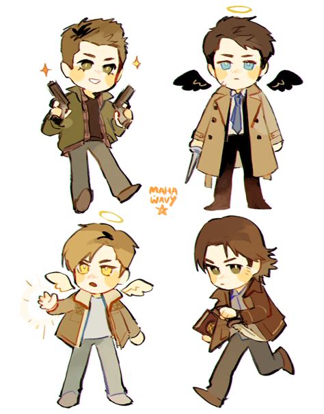 Supernatural Cartoon Supernatural Fanfiction Supernatural Fan Art