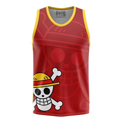 Luffy Straw Hats One Piece Basketball Jersey Anime Ape