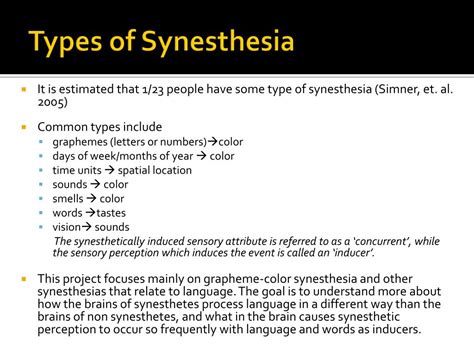 PPT - S y n e s t h e s i a PowerPoint Presentation, free download - ID ...