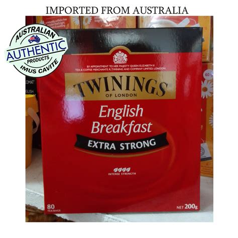 Twinings English Breakfast Extra Strong 80 Tea Bags 200g Shopee Philippines