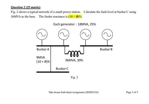 Solved Question Marks Fig Shows A Typical Network Chegg