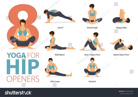 64 Yoga hip opener Stock Illustrations, Images & Vectors | Shutterstock