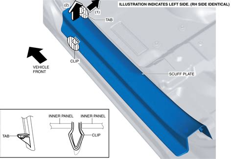 Scuff Plate Removal Installation 2016 Nd Shop Manual