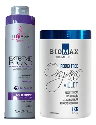 Botox Biomax Alisamento Blonde Violeta Sem Formol Organico