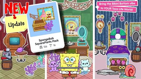 New Pack Spongebob And Toca Boca Collab Furniture Pack Tocaboca Tocalifeworld Spongebob Youtube