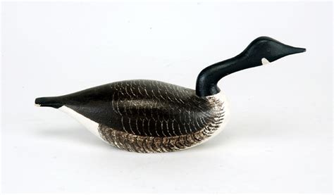 Carved Miniature Canada Goose Decoy