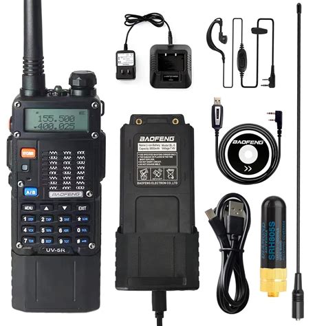 Baofeng Radio 8w Ham Radio Handheld Long Range Vhf Uhf Uv5r Radio Via Usb Charging With 3800mah