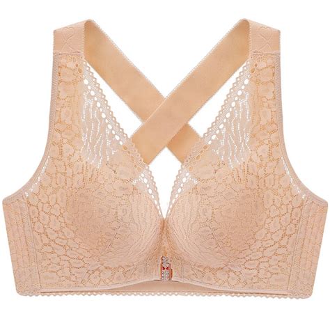 Womens Bralette Top Female With Cups Bras Front Closure Bra Extra