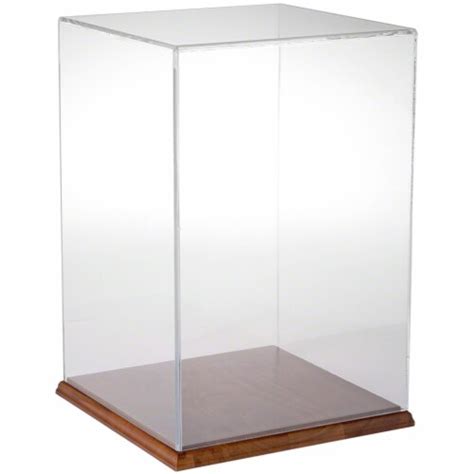 Plymor Clear Acrylic Display Case With Hardwood Base W X D X