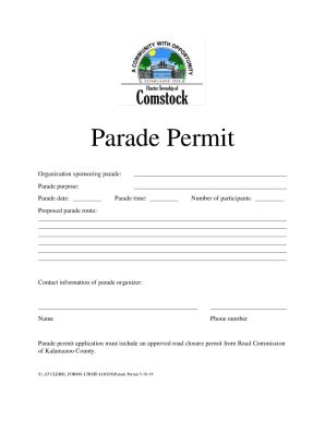 Fillable Online Parade Permit Application City Of Duncan Fax Email