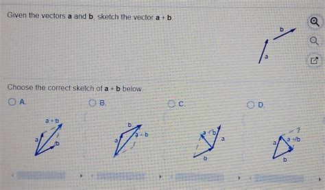 Solved Given The Vectors A And B Sketch The Vector A B B