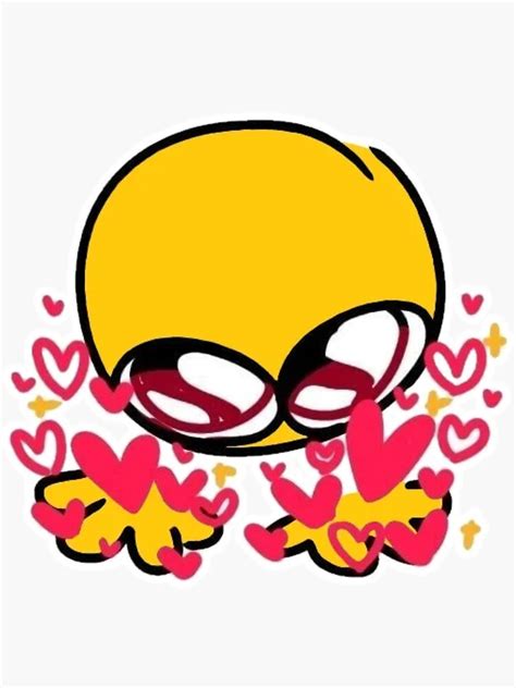 Give You All My Love Adorable Cursed Emoji Sticker For Sale By