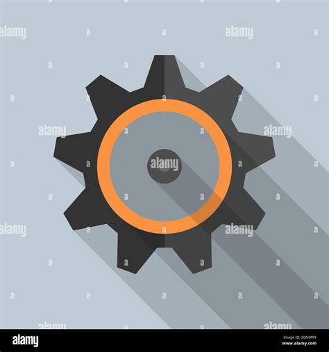 Gear Wheel Or Cogwheel Symbol Vector Illustration Stock Vector Image