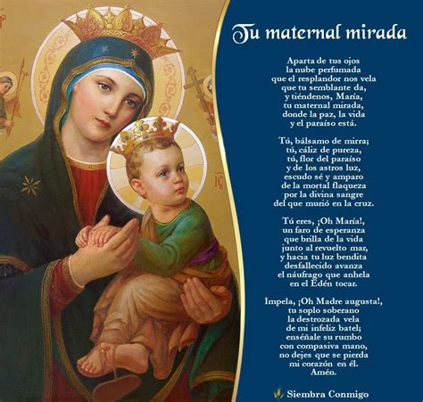 Tu Maternal Mirada Imagenes De Amistad Bonitas Oraciones Cristianas