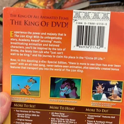 Disney Other The Lion King Platinum Edition Dvd Twodisc Poshmark