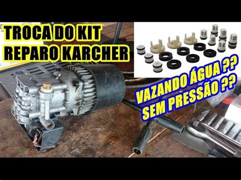 Como trocar Kit Reparo Lavadora de Pressão Karcher 3 30 e Schulz 1450S