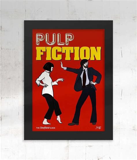 Pulp Fiction Jarvis Cocker Framed Art Print — A4 • The Sheffield Guide