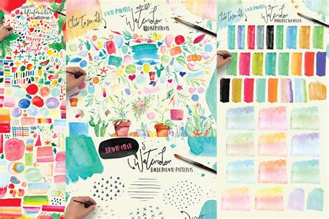 Watercolor Clipart Bundle 97 Off Designer Deal Etsy