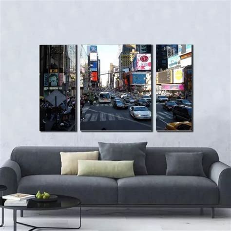 Kit 3 Quadro New York Movimento Cidade MercadoLivre