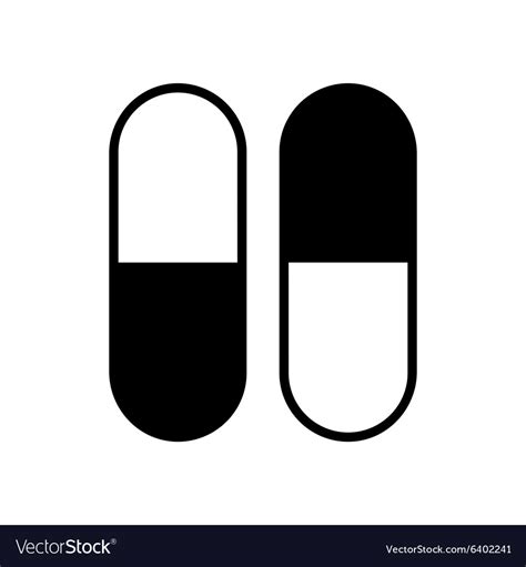 Pill icon Royalty Free Vector Image - VectorStock