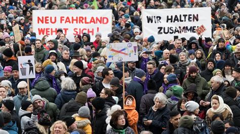 Anti AfD Demo Bundeskanzler Scholz Dankt Teilnehmern