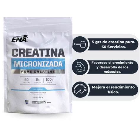 Suplemento En Polvo Ena Sport Creatina Micronizada 100 Pura En Doypack