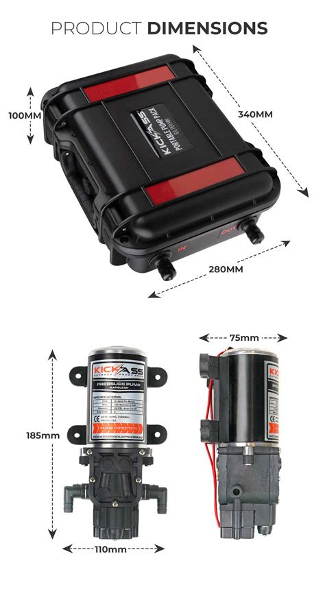 The Kickass 12v 6lpm Portable Pump Pack Kickass Products