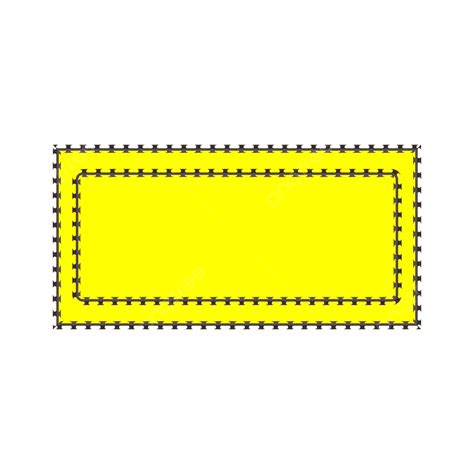 Fondo Amarillo Con Marco De Comillas De Cuadro De Texto De Borde Negro Vector Png Amarillo