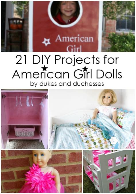 21 DIY Craft Ideas & Accessories for American Girl Dolls (18 inch Dolls)