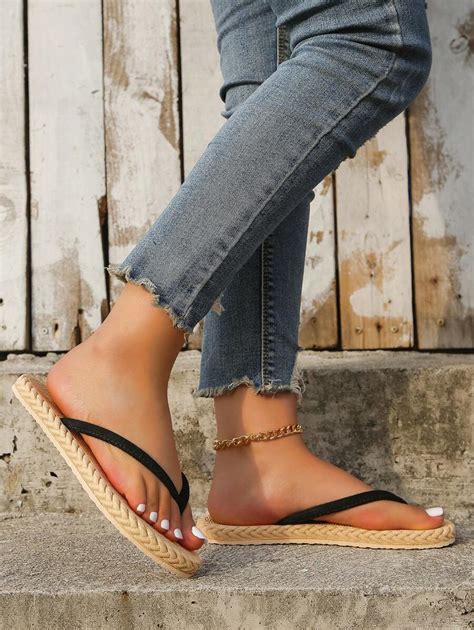 Mujer Chanclas minimalista vuelta vacación verano Moda de Mujer