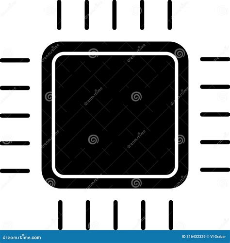 Inteligencia Artificial Procesador Ai Chip Vector Icono Signo Ui