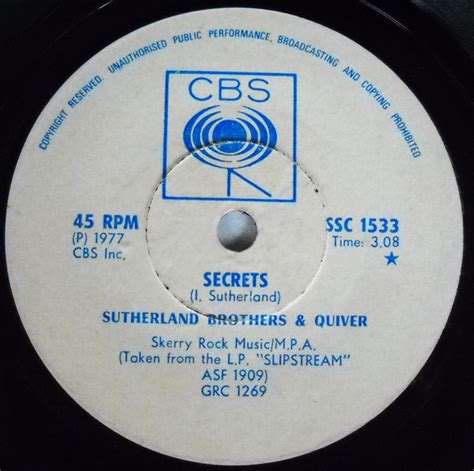 Sutherland Brothers And Quiver – Secrets (1977, Vinyl) - Discogs