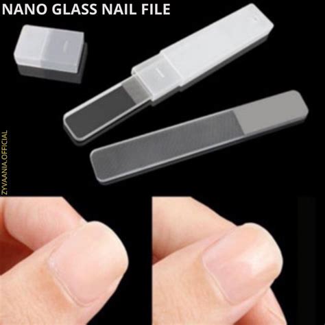 Jual Free Box Nano Glass Nail Buffer Pengkilap Kikir Kuku Kaca