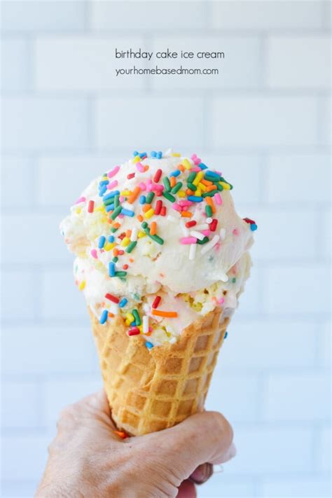 Homemade Birthday Cake Ice Cream Your Homebased Mom