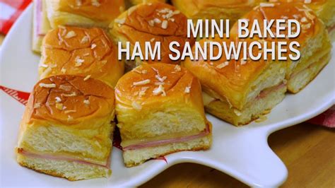 Kings Hawaiian Recipe Mini Baked Ham Sandwiches Youtube