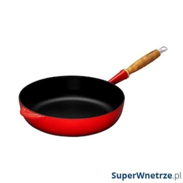 Patelnia głęboka 28 cm Le Creuset czerwona 20059280600460 SuperWnetrze pl