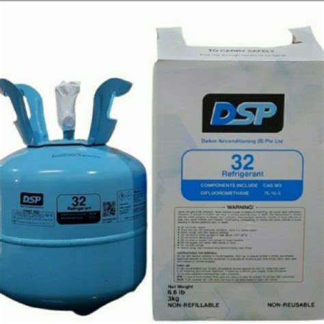 Jual Refrigerant R32 Freon Ac Daikin R32 Original 100 1 Can 3Kg Segel