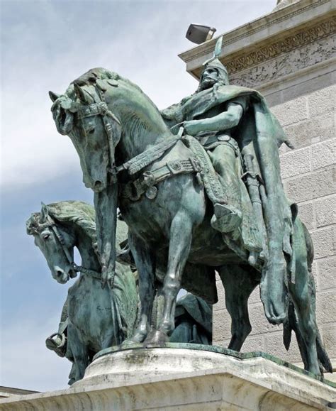 Equestrian Statue Of Arpad In Budapest Hungary