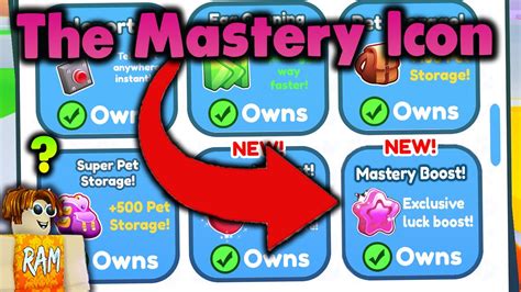 The Mystery About The Mastery Icons In Pet Simulator X Youtube