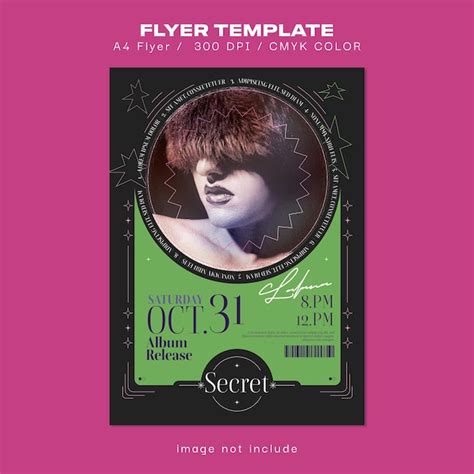 Premium Vector Music Album Release Flyer