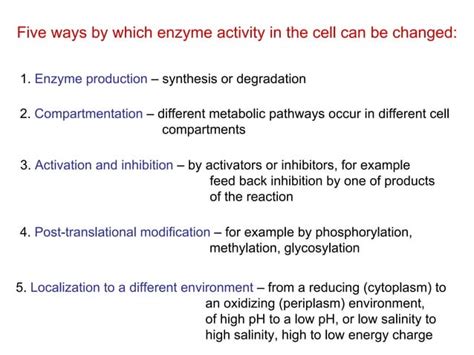 enzyme regulation | PPT