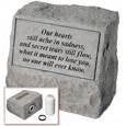 Garden Stone Pet Urn Memorial Our Hearts Still Ache